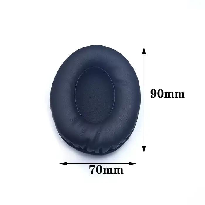 Coussinets d'oreille ovales pour écouteurs, housse en mousse de cuir éponge 60*70 60*80 65*85 70*90