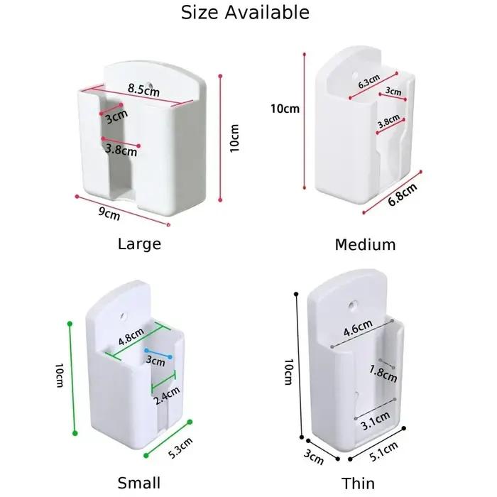 Support de télécommande de climatiseur suspendu ABS, boîte de rangement murale pour télécommande, su