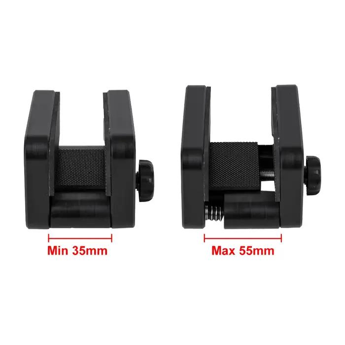 Trépied de tir de chasse, pince de tête de bâton de 65mm de large, support de pince de bipied, suppo