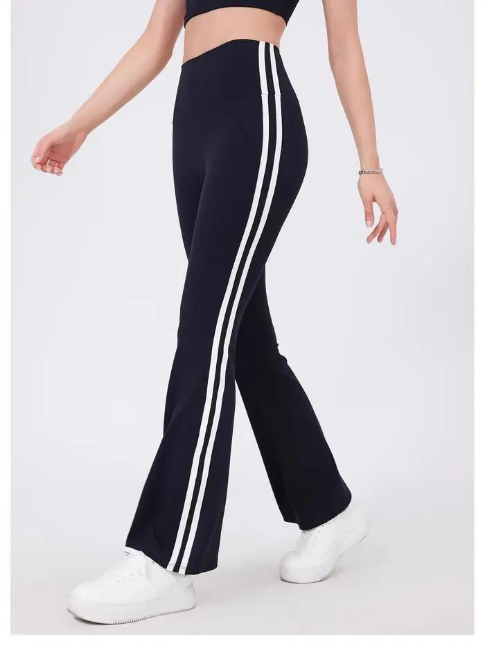 Pantalons de yoga taille haute pour femmes Leggings de sport évasés Leggings évasés d'entraînement t