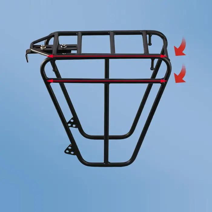 Porte-bagages avant robuste pour vélo de montagne et de route compatible avec différents systèmes de montage pour randonnées pêche fitness plein air famille et amis