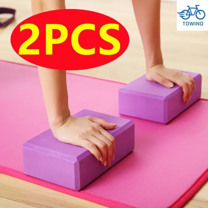 Blocs de gymnastique EVA en mousse, 2 pièces, exercice d'entraînement, équipement de Fitness, danse,
