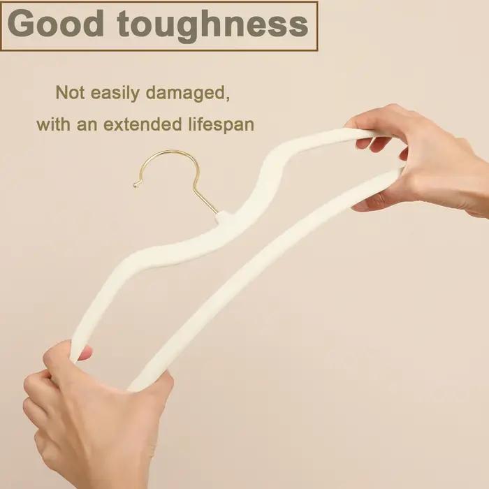Cintre en plastique antidérapant à col court pour chambre à coucher, 10 pièces, support pour pantalo