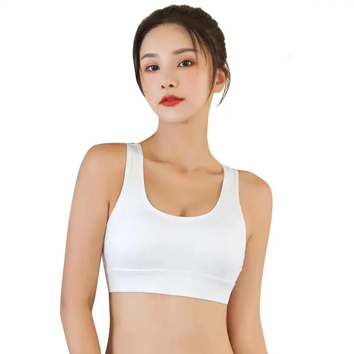 Soutien-gorge de Fitness pour femme, Push Up, sans fil, boucle réglable, maille, Nylon, Yoga, entraî