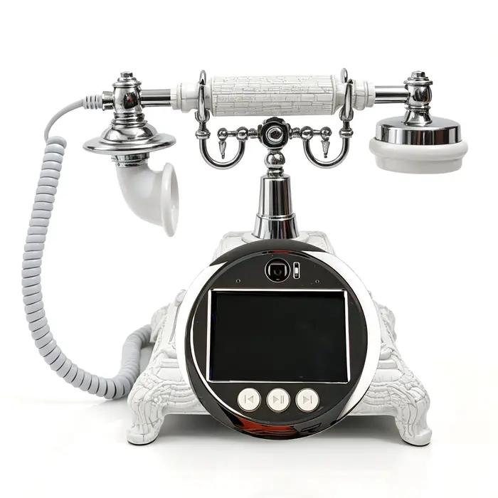 Téléphone Livre d'Or Vidéo Unique pour Mariages et Banquets, Téléphone d'Enregistrement Vidéo des In