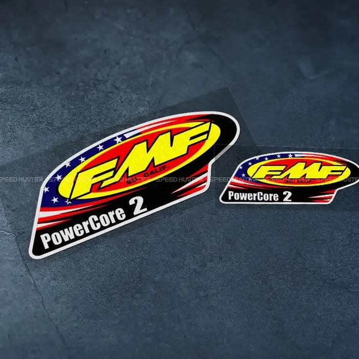 Pour GP sponsor FMF POWERCORE2 moto casque Auto carrosserie décalcomanies décoration voiture style P