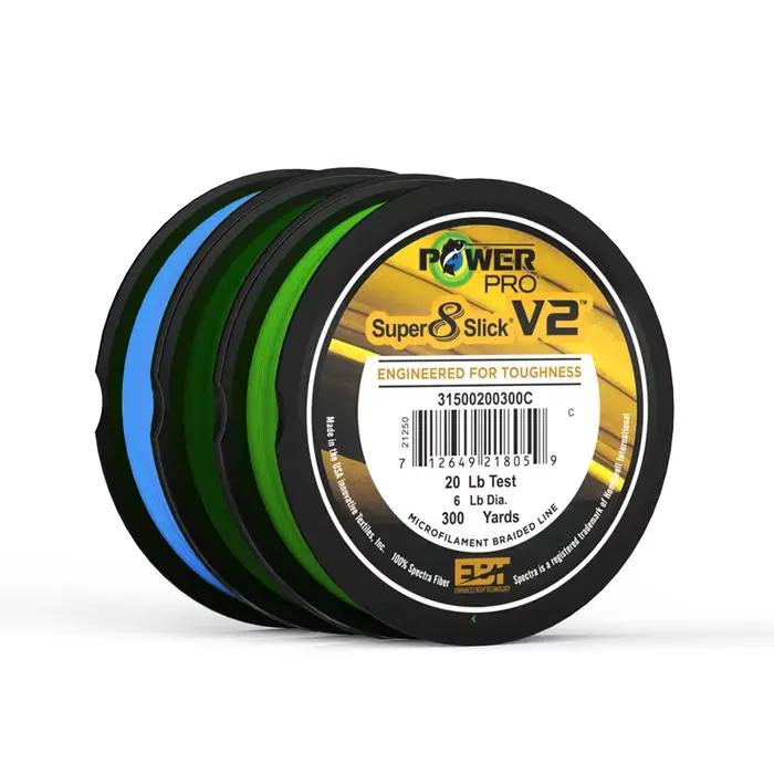 Ligne de pêche POWER PRO SSV2 275M 8 brins Spectra USA - Tresse originale pêche sportive