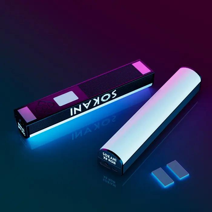 Sokani X8 RGB LED bâton vidéo baguette portative photographie éclairage APP contrôle Mini Tube lumiè