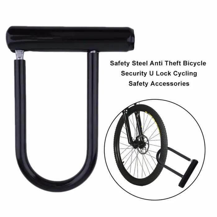 Verrou en U robuste avec support antivol pour scooters électriques vélos de montagne portes de cyclisme sur route sécurité scooter électrique vélo de montagne
