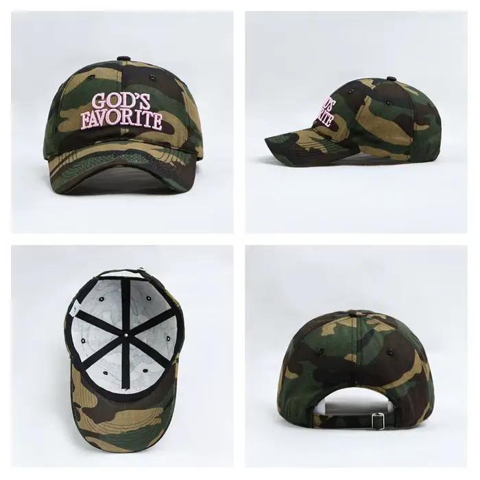 Casquette de Baseball rétro avec lettres brodées, Camouflage, tactique de Jungle, grande circonféren