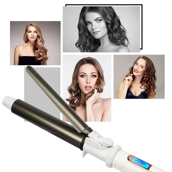 USHOW professionnel en céramique bigoudi fer à friser rouleau boucles baguette Waver mode outil de c