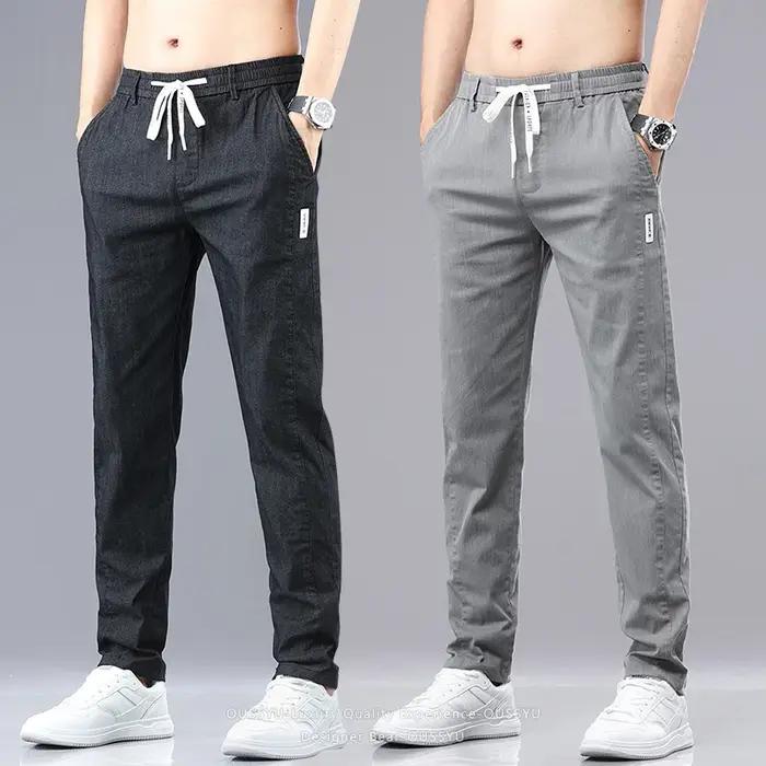 Pantalon Chino Cargo en Twill Taille Élastique Coton Classique Style Décontracté Habillé Occasions Spéciales Été 2026