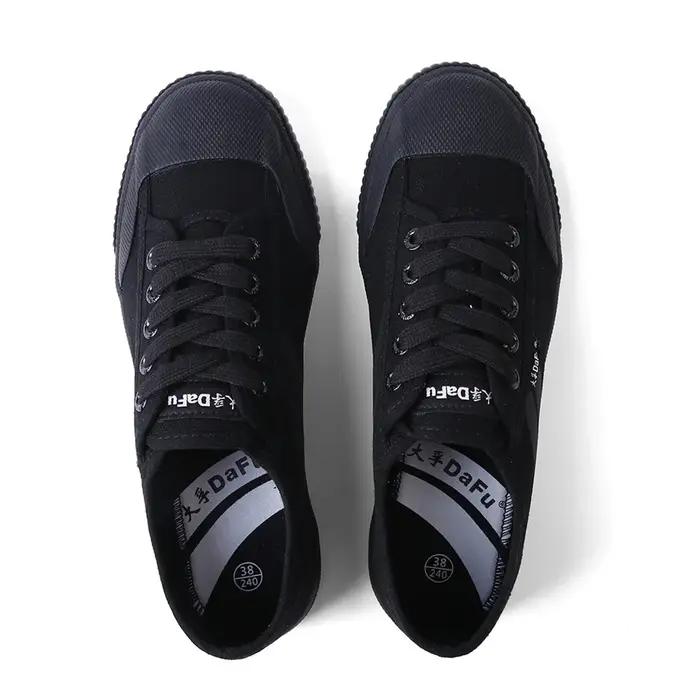 Chaussures Destroy Fu pour arts martiaux, baskets classiques, toutes noires, améliorées