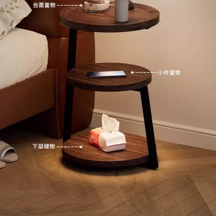 2025 table de chevet de style d'âge moyen, table d'appoint pour canapé, chambre à coucher, petit che