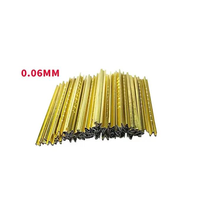 100 pièces/boîte 0.05MM/0.06MM outils en feuille d'étain outils de serrurier or et argent feuille d'