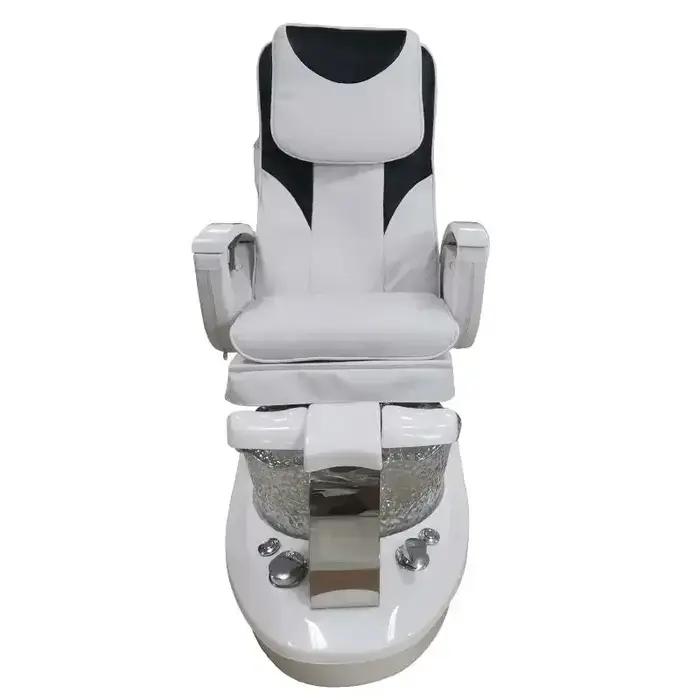 Blanc ajouter noir pédicure intelligente pied Spa chaise de Massage inclinable en cuir canapé magasi