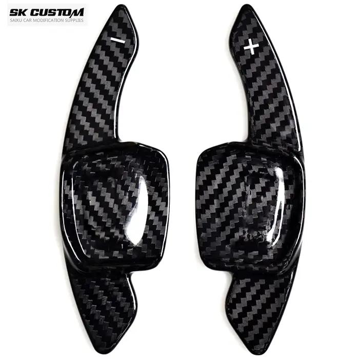 SK personnalisé pour Volkswagen Golf 8 MK8 GTI R ligne voiture en Fiber de carbone volant palette ma