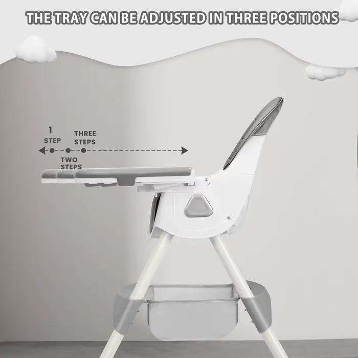 Chaise haute 3 en 1, chaises de salle à manger portables pliables pour bébé, chaise haute convertibl