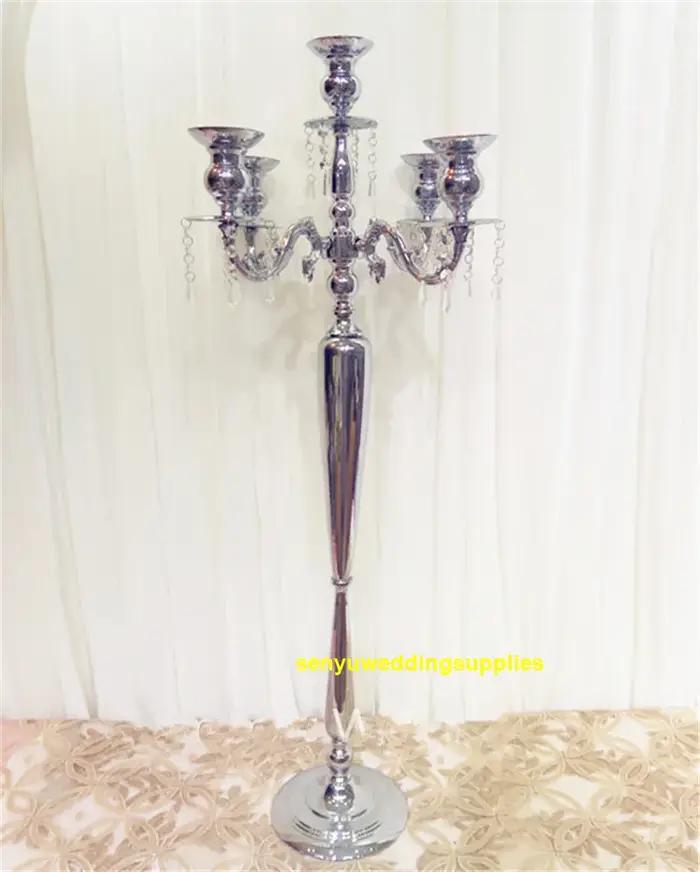 10 pièces) 115 cm de haut sol or galvanoplastie arc de mariage allée support de fleur pour centre de