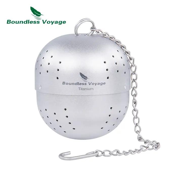 Infuseur à thé en titane, Voyage sans limite, filtre à thé, boule de thé, infuseur pour thé en vrac,