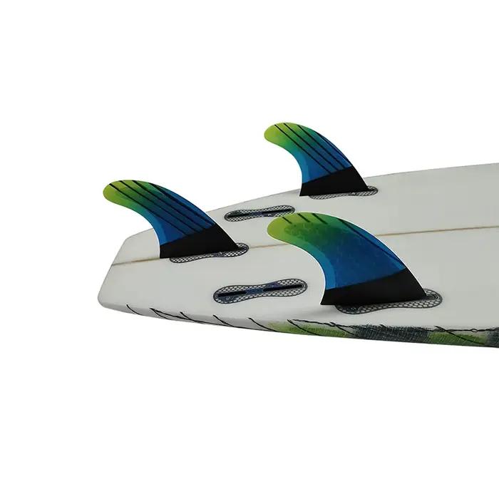 M/L LeicFins Set UPUSRF FCS II Performer-3 palmes en fibre de carbone pour surf, double onglets 2, p