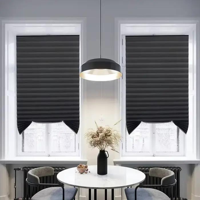 Store occultant pour fenêtre, stores plissés, abat-jour sans fil, filtrage de la lumière, pour salle
