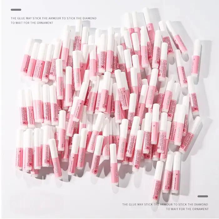 Paquet de 100 pièces de colle de réparation d'ongles pour presse acrylique sur les pointes d'ongles