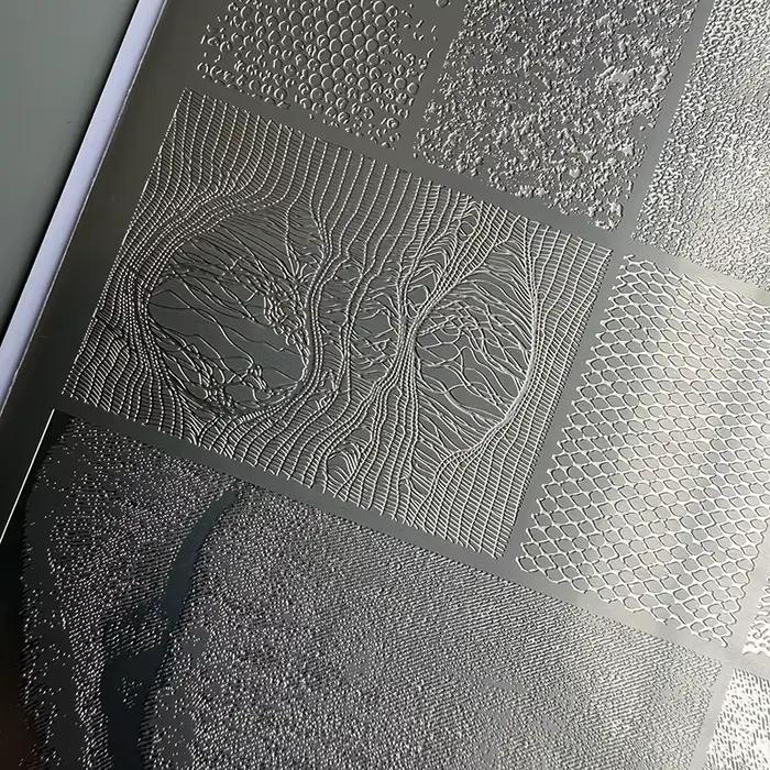 XMQ NAIL ART STAMPING PLATES DESIGNS DE LACE IMAGEPLATES STYLE DENIM TEMPLATÉ