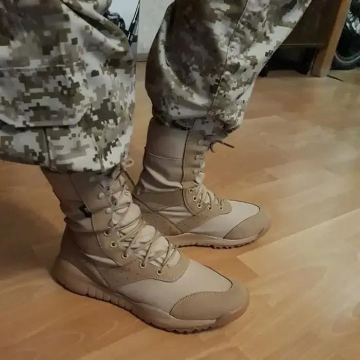 Bottes de randonnée dans le désert respirantes pour hommes, chaussures montantes, escalade en plein