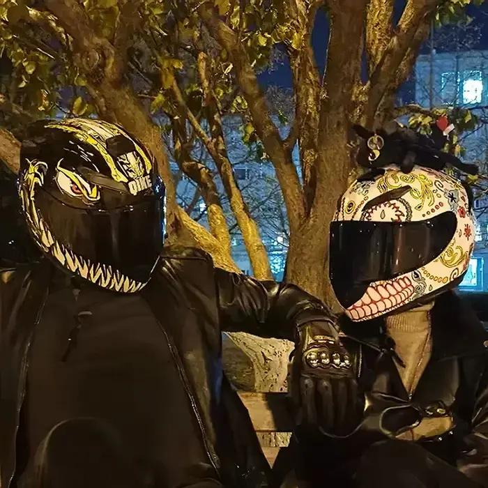 Casque de moto unisexe avec lentille pour touristes, casque de sécurité à rabat modulaire, protectio