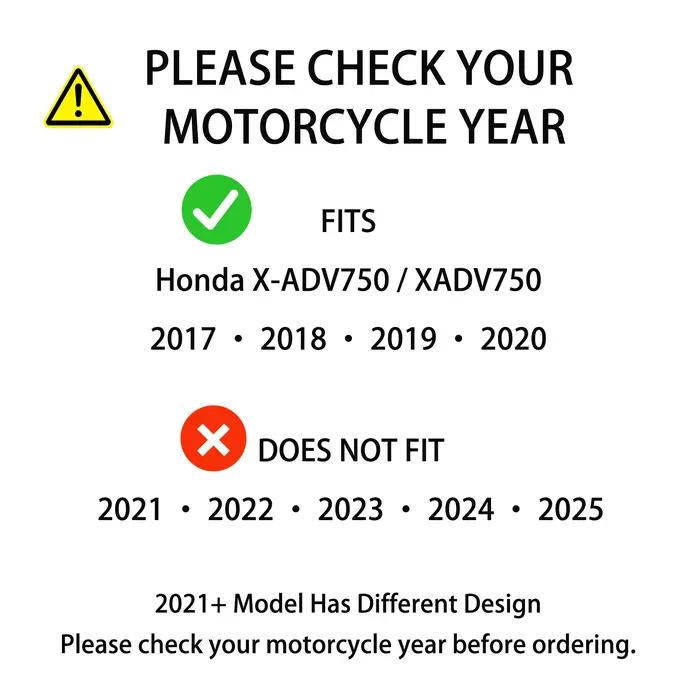 Pare-brise de moto noir adapté pour Honda X ADV 750 XADV 750 2017 - 2020 X-ADV750 X ADV 750 2018 2019