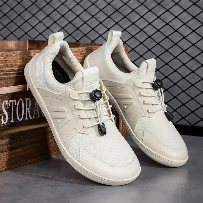 Baskets unisexes larges minimalistes pour hommes, chaussures de marche pieds nus, chaussures à bout