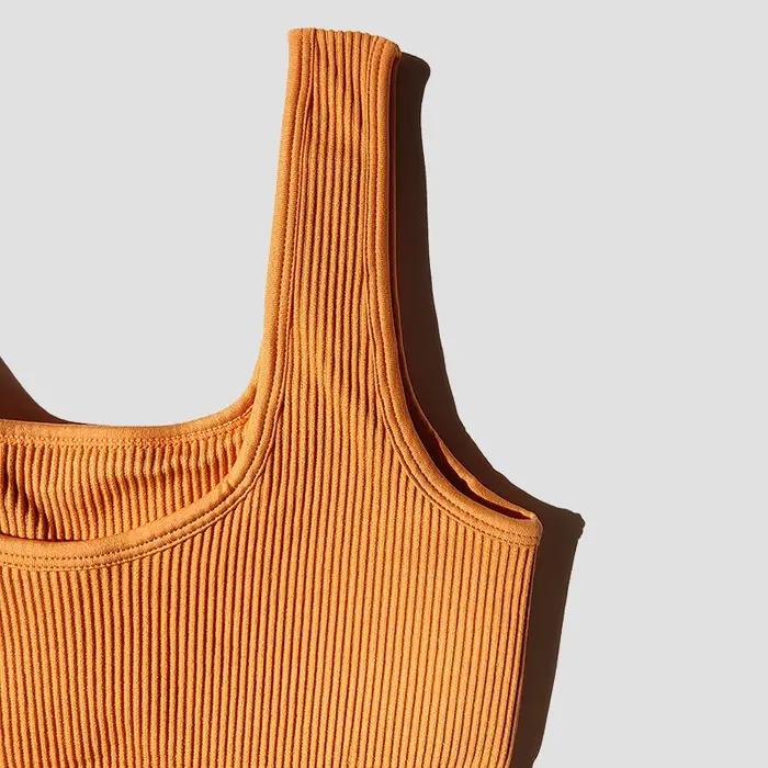 Soutien-gorge sport sans coutures pour femmes - Lingerie fitness yoga rembourrée push-up