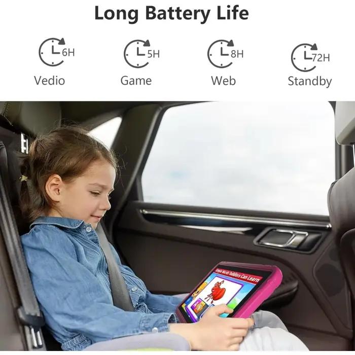 Offres spéciales 10.1 "Android 13 tablette pour enfants type-c cadeau coque en silicone 4GB RAM 64GB
