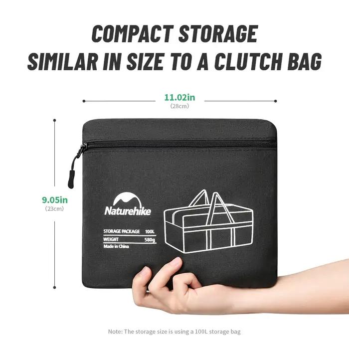 Natureifa-Sacs de rangement pliants de grande capacité, sac de transport, accessoires de camping, sa