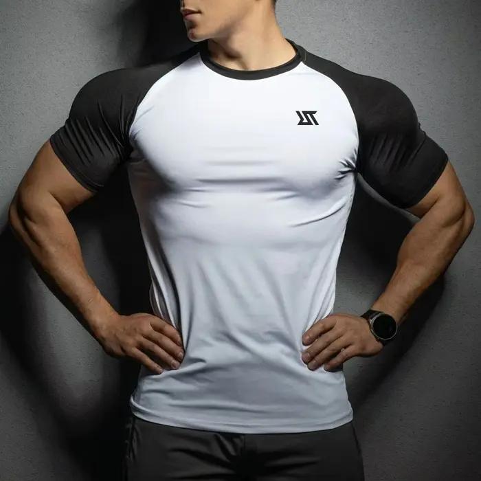 T-shirt fitness homme Righttrack manches courtes - Haute élasticité pour running et gym