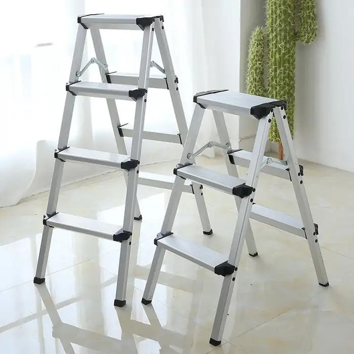Échelle domestique pliante en alliage d'aluminium épais, tabouret à chevrons, échelle à cinq marches