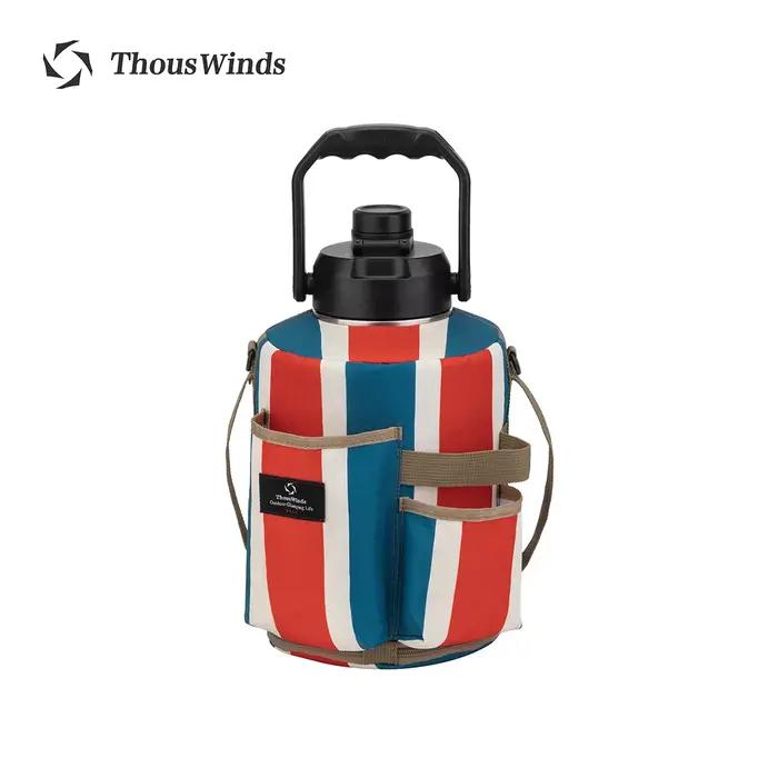 Thous Winds-Bouilloire de camping en acier inoxydable, carafe thermos extérieure, ustensiles de piqu