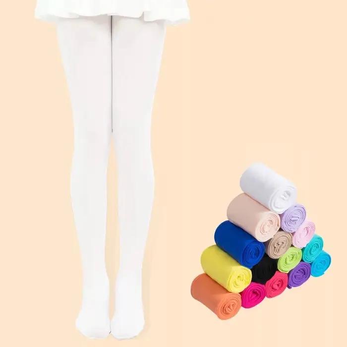 TiXI-Collants en Velours pour Enfant Fille, Couleur Bonbon, Mignons, pour brev, Printemps/Automne