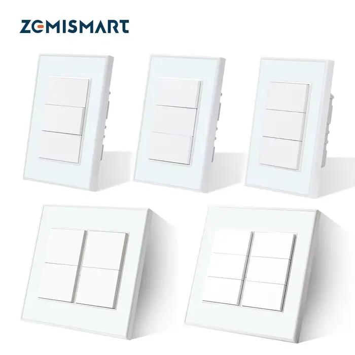 Zemismart Zigbee interrupteur 1 2 3 4 6 boutons interrupteur de lumière interrupteurs muraux brésili