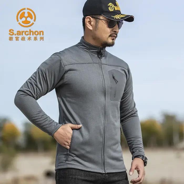 Veste tactique polaire légère pour hommes, manteau de travail militaire américain, printemps-automne
