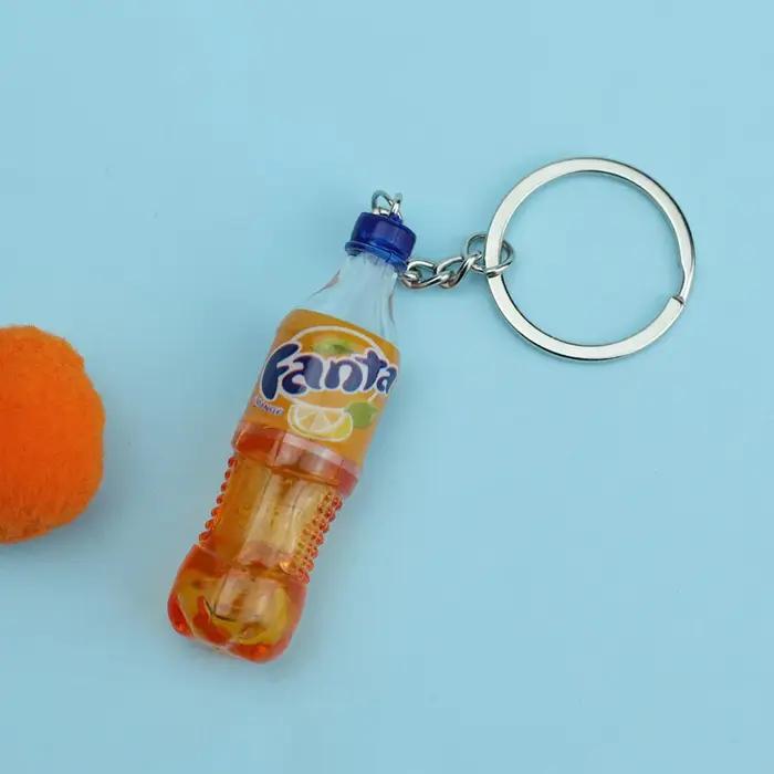 Porte-clés bouteille de boisson créatif, accessoires pour vêtements unisexe, 5 Styles miniatures, bi