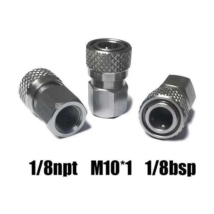 Adaptateur mâle femelle à déconnexion rapide HPA Air, mamelon de remplissage de 8mm, haute pression