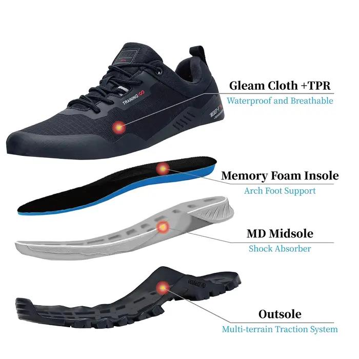 Chaussures randonnée homme imperméables antidérapantes usure camping plein air