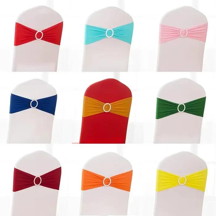 Ceinture élastique pour chaise, ceinture élastique au design fleur ronde