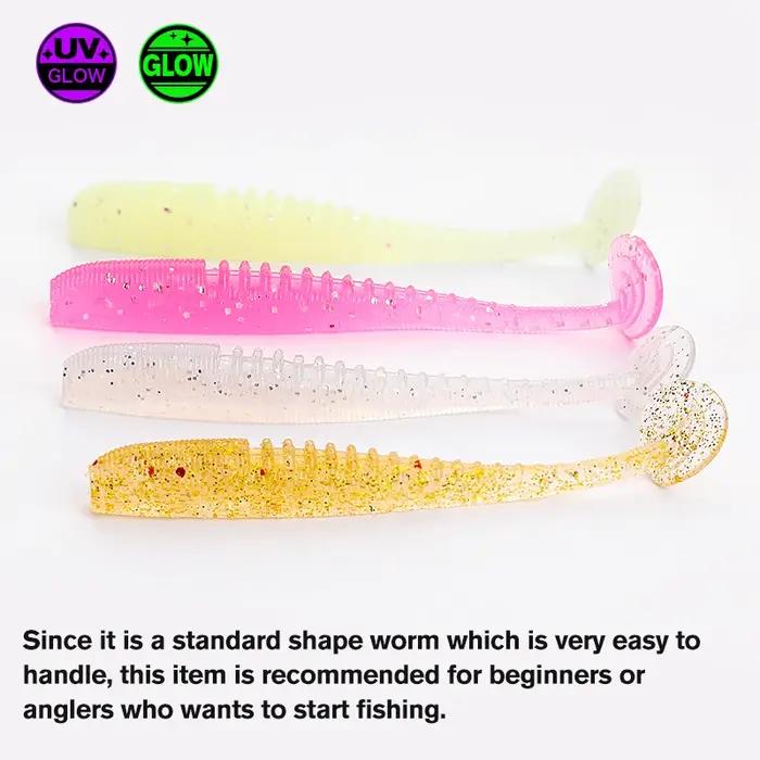 TSURINOYA appât souple leurre de pêche flexible 38mm 0.4g T queue Wobbler pêche leurre souple pour A