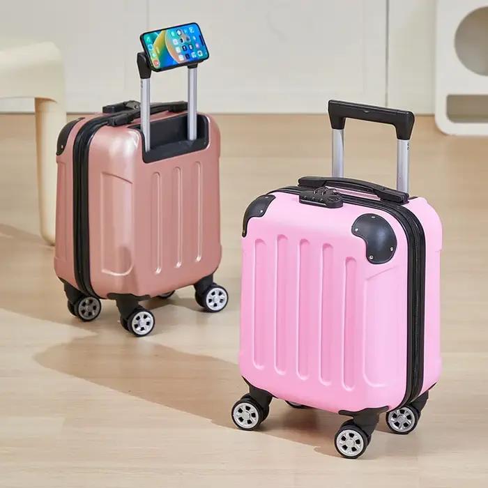 Valise de 14 pouces avec support pour téléphone pour un facile à transporter pendant les voyages Val