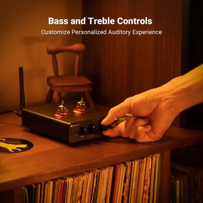 Fosi Audio P3 amplificateur à Tube Bluetooth HiFi stéréo préamplificateur Valve vide avec contrôle d