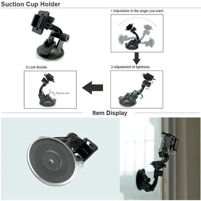 KFFTWWX-Kit d'accessoires pour GoPro Fore13, 12, 11, 10, 9, Noir, 8, 7, 6, Support de trépied pour S