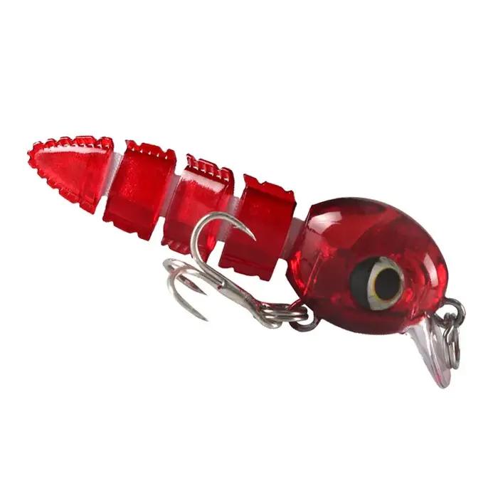 Multi articulé Swimbait 5.5 cm/4g leurres de pêche manivelle réaliste dur appâts de poisson petit en